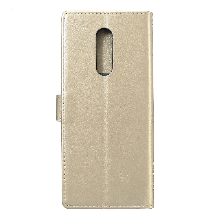 For Sony Xperia 1 Plum Blossom Pattern Left and Right Flip Leather Case with Bracket & Card Slot & Wallet & Lanyard