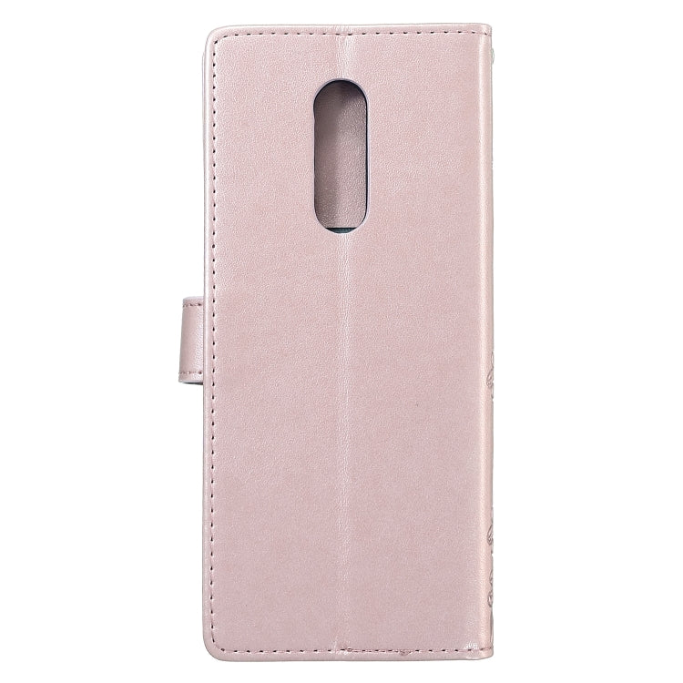 For Sony Xperia 1 Plum Blossom Pattern Left and Right Flip Leather Case with Bracket & Card Slot & Wallet & Lanyard