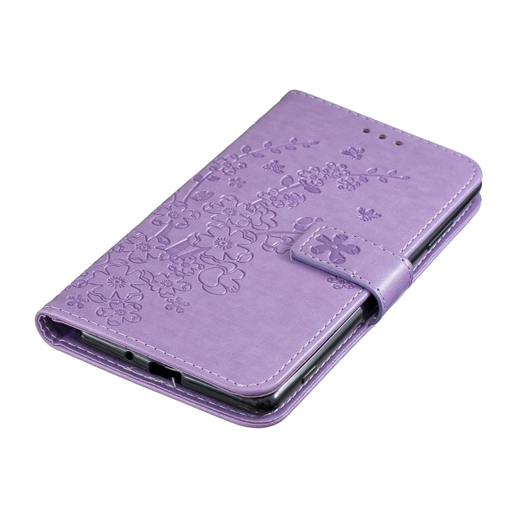 For Sony Xperia XZ3 Plum Blossom Pattern Left and Right Flip Leather Case with Bracket & Card Slot & Wallet & Lanyard