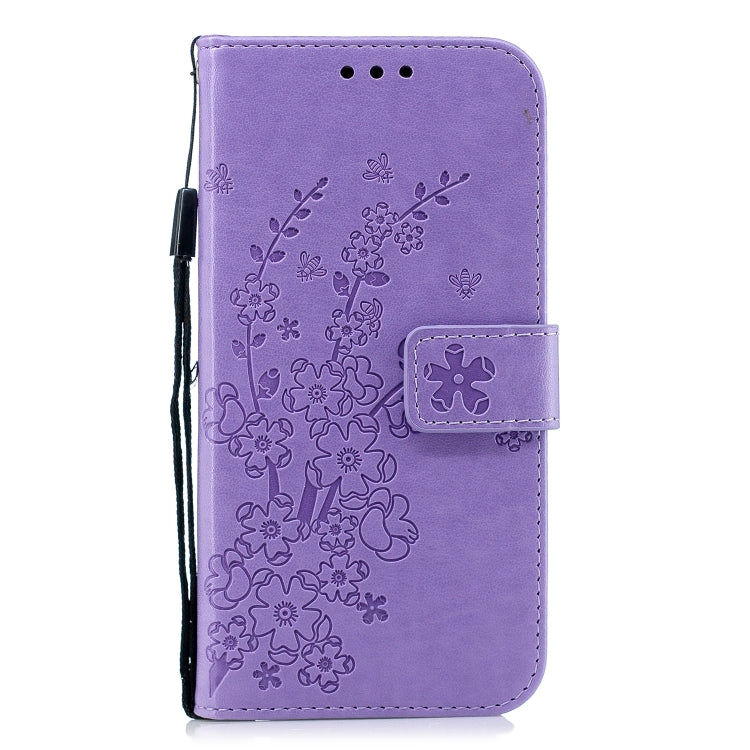For Redmi 6 Pro Plum Blossom Pattern Left and Right Flip Leather Case with Bracket & Card Slot & Wallet & Lanyard