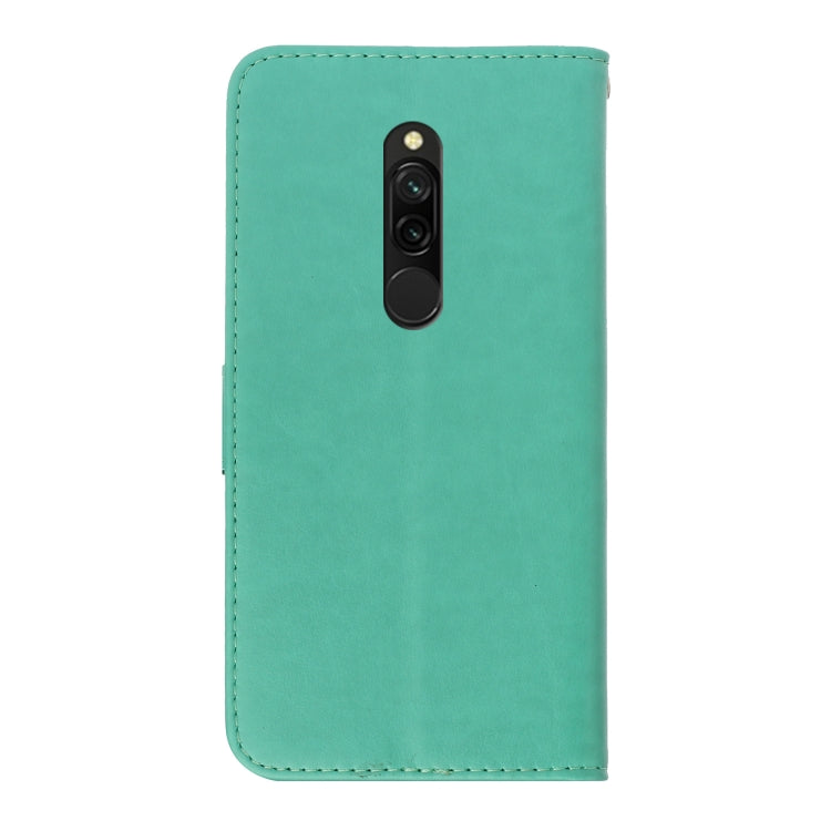 For Redmi 8 Plum Blossom Pattern Left and Right Flip Leather Case with Bracket & Card Slot & Wallet & Lanyard