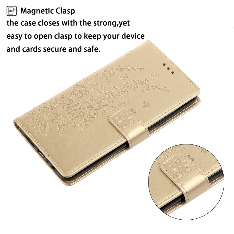 For Redmi 8 Plum Blossom Pattern Left and Right Flip Leather Case with Bracket & Card Slot & Wallet & Lanyard