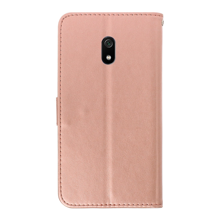 For Redmi 8A Plum Blossom Pattern Left and Right Flip Leather Case with Bracket & Card Slot & Wallet & Lanyard