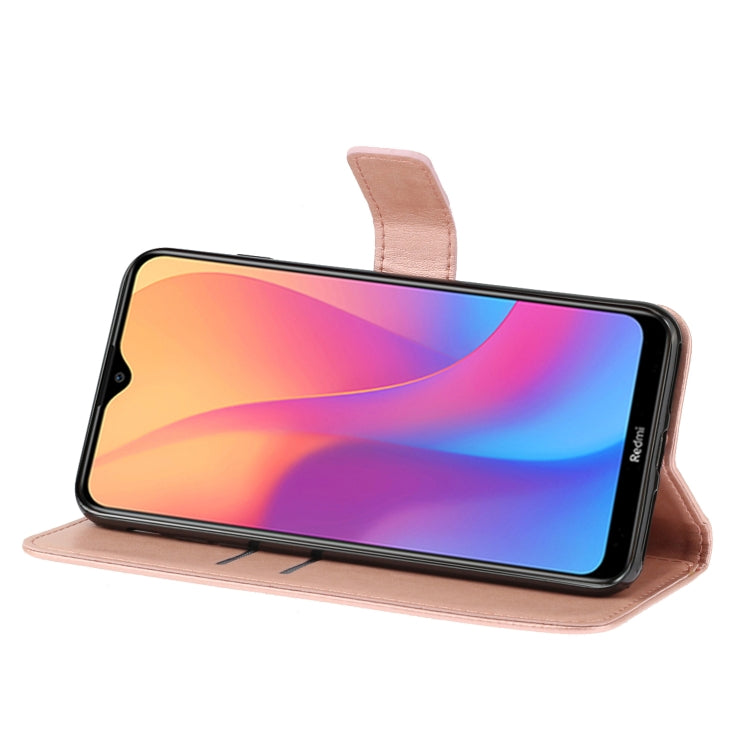 For Redmi 8A Plum Blossom Pattern Left and Right Flip Leather Case with Bracket & Card Slot & Wallet & Lanyard