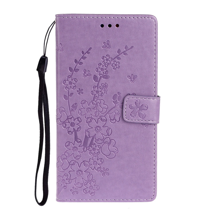For Redmi Note 8 Pro Plum Blossom Pattern Left and Right Flip Leather Case with Bracket & Card Slot & Wallet & Lanyard