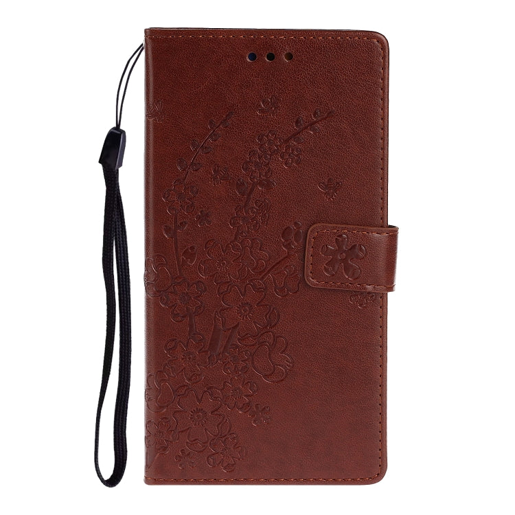 For Redmi Note 8 Pro Plum Blossom Pattern Left and Right Flip Leather Case with Bracket & Card Slot & Wallet & Lanyard