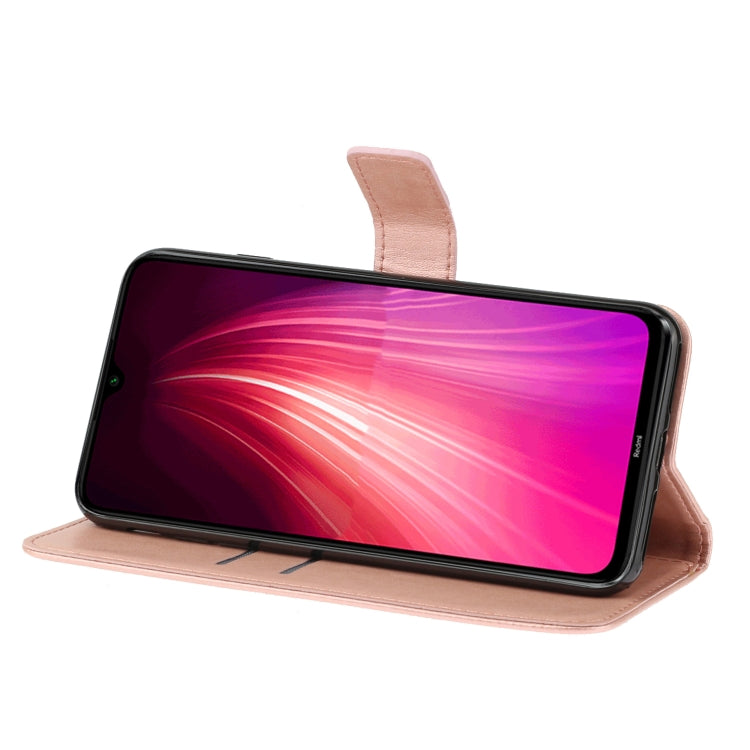 For Redmi Note 8 Pro Plum Blossom Pattern Left and Right Flip Leather Case with Bracket & Card Slot & Wallet & Lanyard