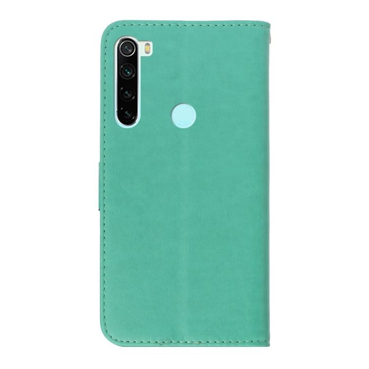 For Redmi Note 8T Plum Blossom Pattern Left and Right Flip Leather Case with Bracket & Card Slot & Wallet & Lanyard