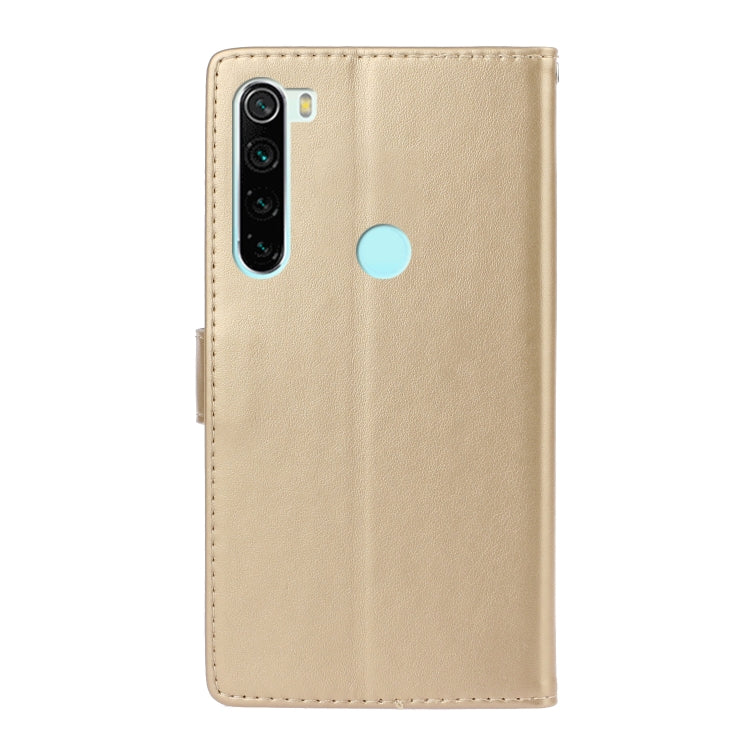 For Redmi Note 8T Plum Blossom Pattern Left and Right Flip Leather Case with Bracket & Card Slot & Wallet & Lanyard