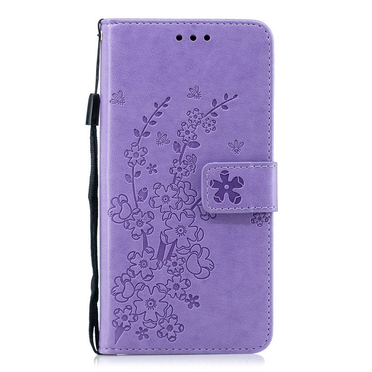 For Nokia 5.1 Plum Blossom Pattern Left and Right Flip Leather Case with Bracket & Card Slot & Wallet & Lanyard