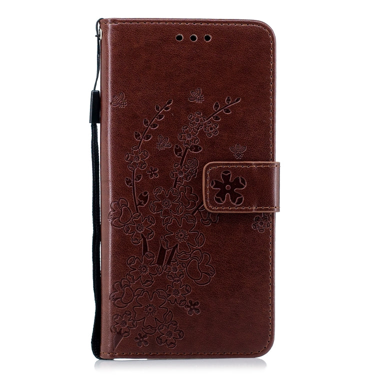 For Nokia 5.1 Plum Blossom Pattern Left and Right Flip Leather Case with Bracket & Card Slot & Wallet & Lanyard