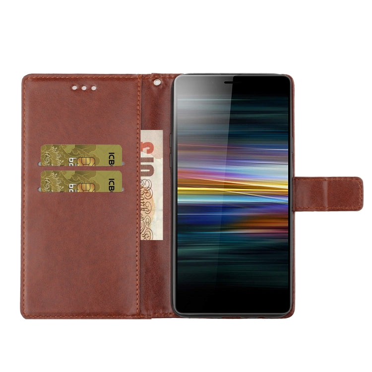 For Sony Xperia XZ5 Plum Blossom Pattern Left and Right Flip Leather Case with Bracket & Card Slot & Wallet & Lanyard