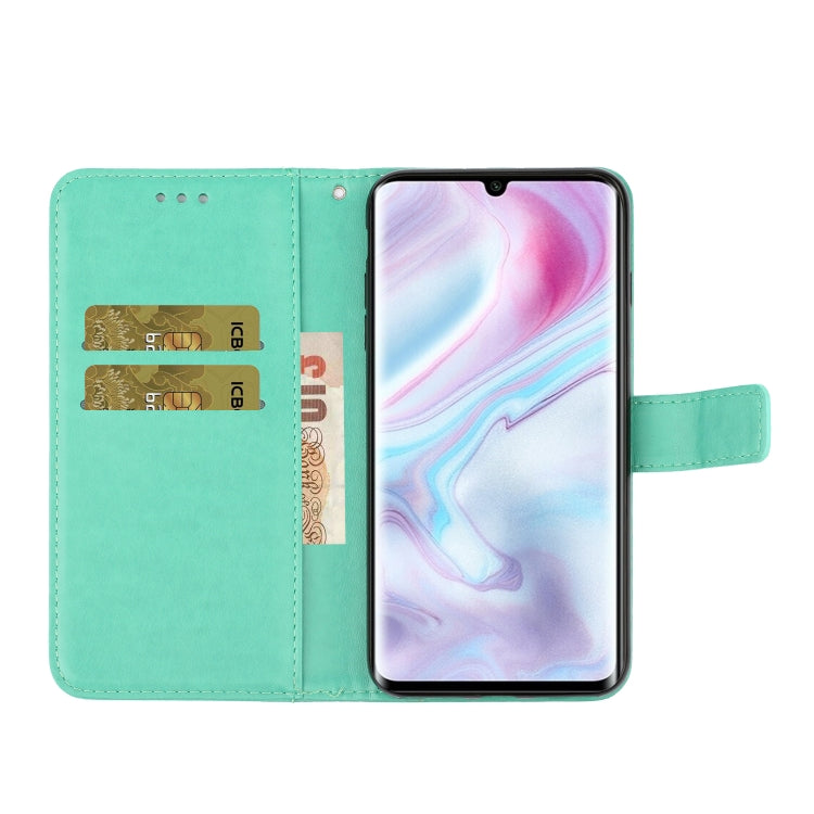 For Xiaomi Note10 / Note10 Pro Plum Blossom Pattern Left and Right Flip Leather Case with Bracket & Card Slot & Wallet & Lanyard