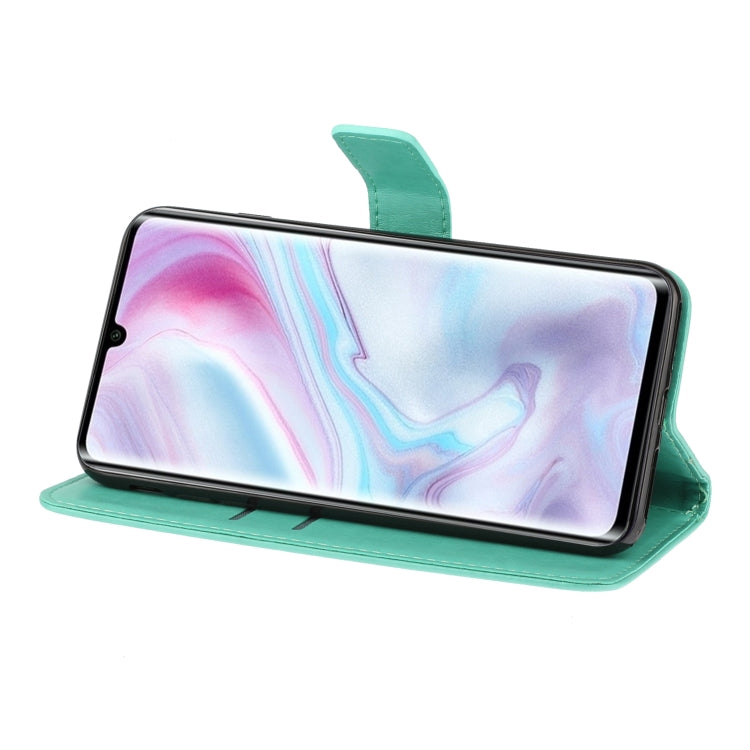 For Xiaomi Note10 / Note10 Pro Plum Blossom Pattern Left and Right Flip Leather Case with Bracket & Card Slot & Wallet & Lanyard