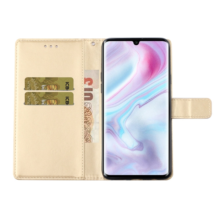 For Xiaomi Note10 / Note10 Pro Plum Blossom Pattern Left and Right Flip Leather Case with Bracket & Card Slot & Wallet & Lanyard