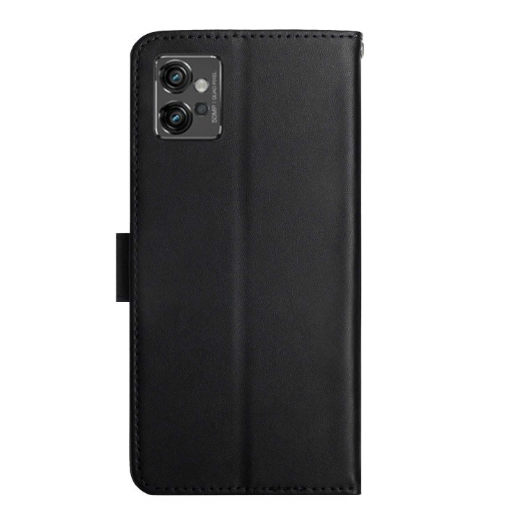 For Motorola Moto G32 Genuine Leather Fingerprint-proof Horizontal Flip Phone Case