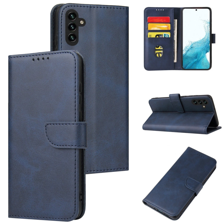 For Samsung Galaxy A13 5G Calf Texture Buckle Flip Leather Phone Case