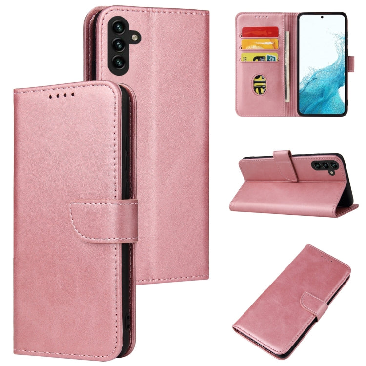 For Samsung Galaxy A13 5G Calf Texture Buckle Flip Leather Phone Case