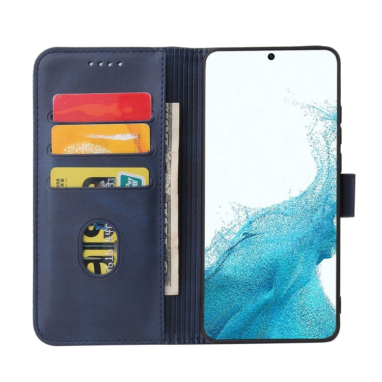 For Samsung Galaxy A73 5G Calf Texture Buckle Flip Leather Phone Case