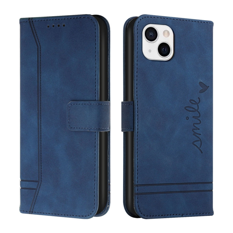 For iPhone 14 Plus Retro Skin Feel Horizontal Flip Leather Phone Case
