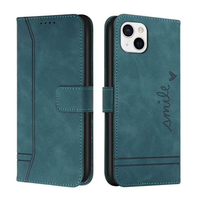 For iPhone 14 Plus Retro Skin Feel Horizontal Flip Leather Phone Case