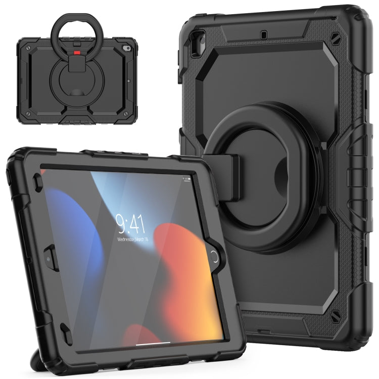 For iPad 10.2 2021 / 2020 / 2019 Bracelet Holder Silicone + PC Tablet Case