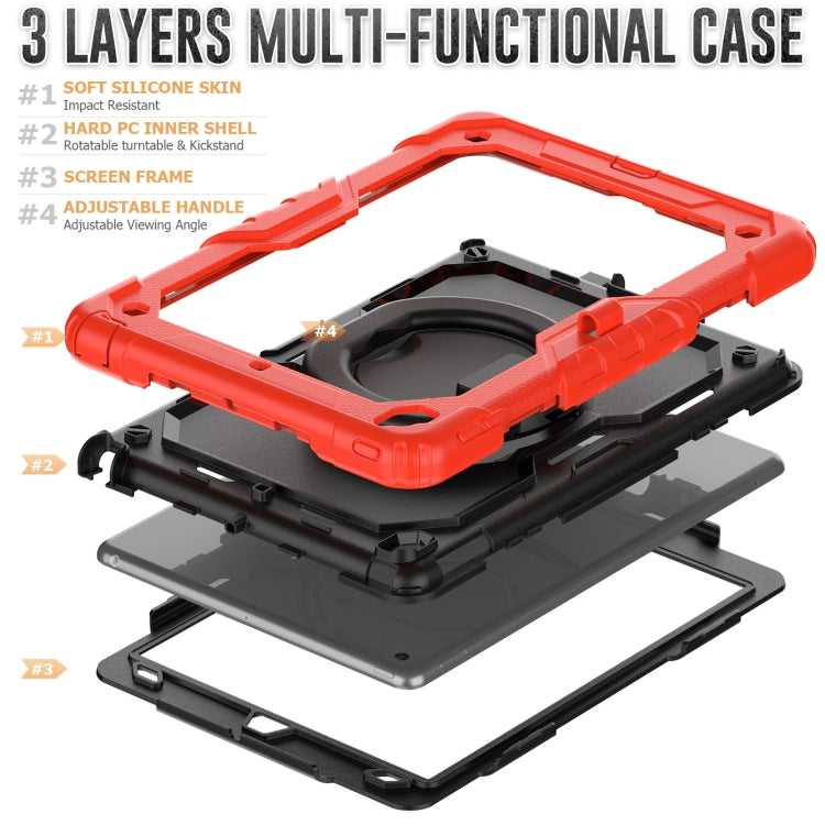 For iPad 10.2 2021 / 2020 / 2019 Bracelet Holder Silicone + PC Tablet Case