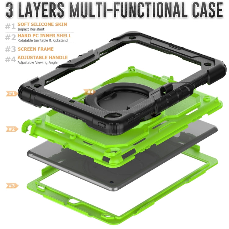 For iPad 10.2 2021 / 2020 / 2019 Bracelet Holder Silicone + PC Tablet Case