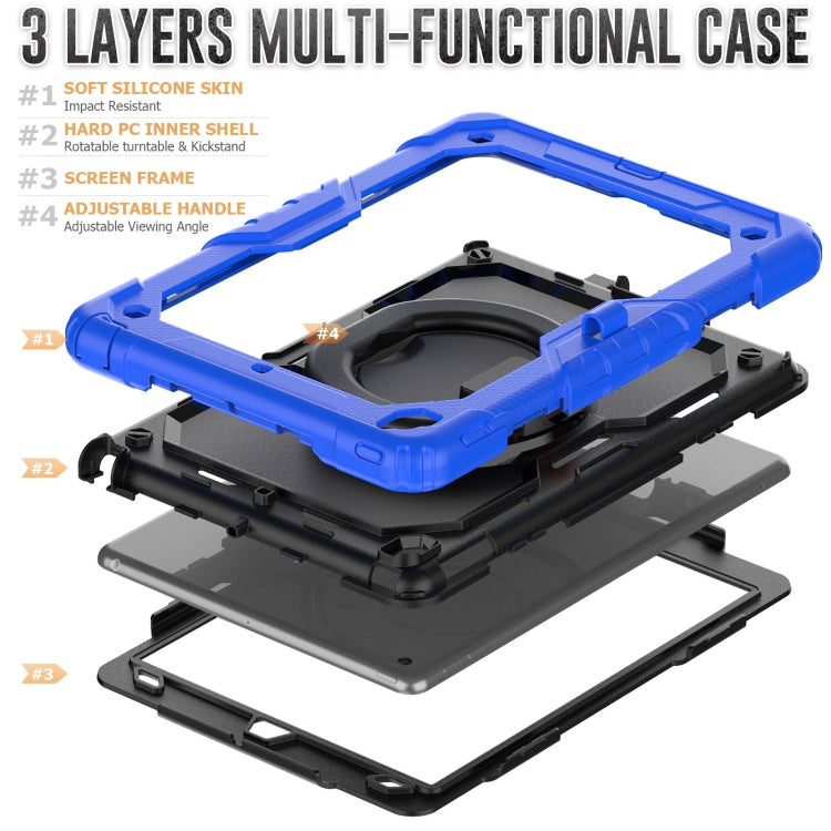 For iPad 10.2 2021 / 2020 / 2019 Bracelet Holder Silicone + PC Tablet Case