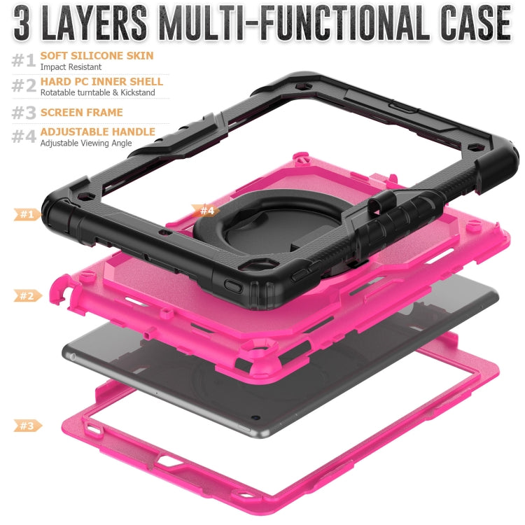 For iPad 10.2 2021 / 2020 / 2019 Bracelet Holder Silicone + PC Tablet Case