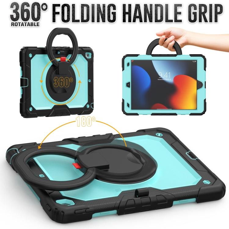 For iPad 10.2 2021 / 2020 / 2019 Bracelet Holder Silicone + PC Tablet Case