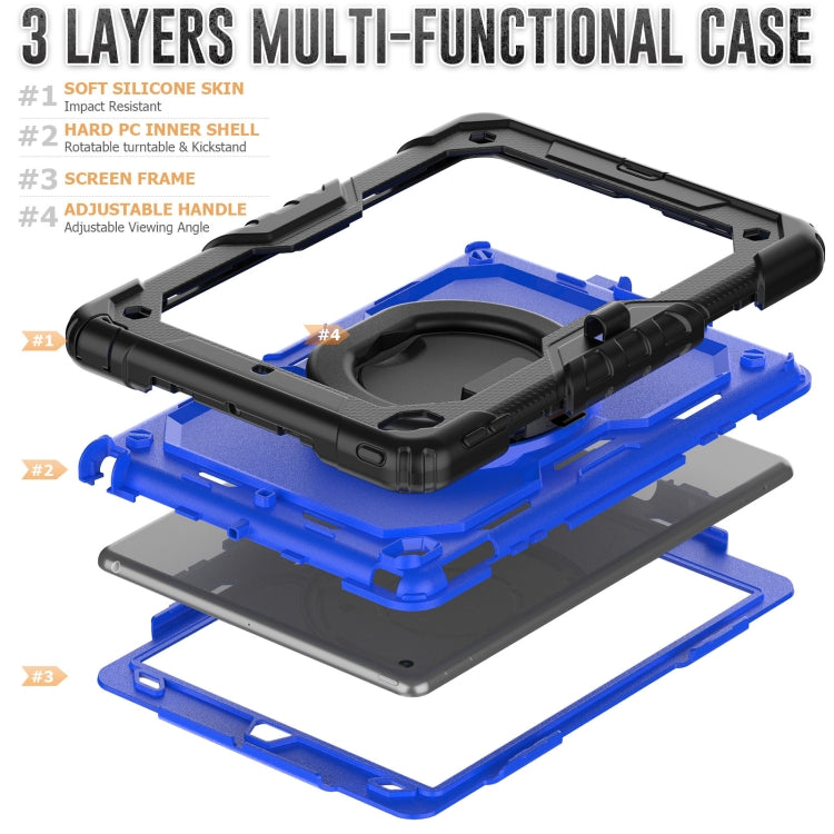 For iPad 10.2 2021 / 2020 / 2019 Bracelet Holder Silicone + PC Tablet Case