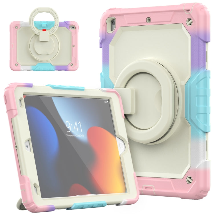 For iPad 10.2 2021 / 2020 / 2019 Bracelet Holder Silicone + PC Tablet Case