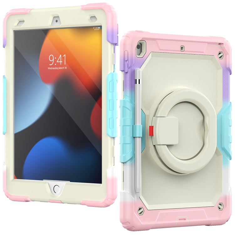 For iPad 10.2 2021 / 2020 / 2019 Bracelet Holder Silicone + PC Tablet Case