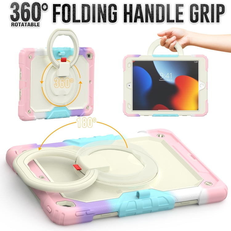 For iPad 10.2 2021 / 2020 / 2019 Bracelet Holder Silicone + PC Tablet Case
