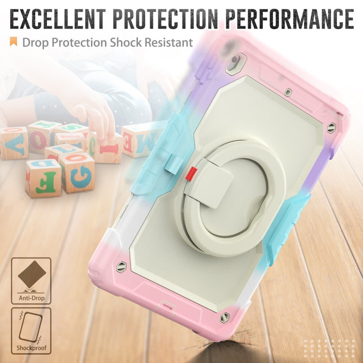 For iPad 10.2 2021 / 2020 / 2019 Bracelet Holder Silicone + PC Tablet Case
