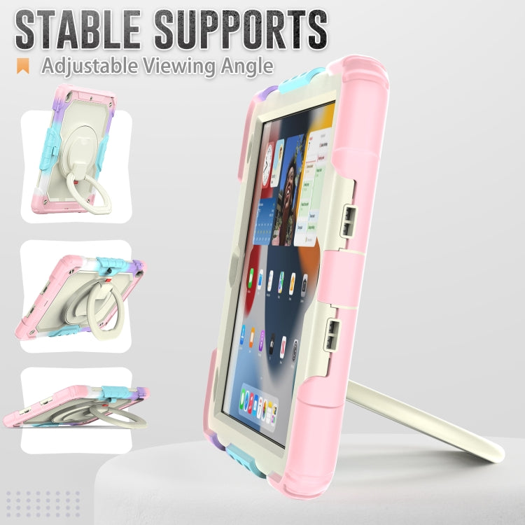 For iPad 10.2 2021 / 2020 / 2019 Bracelet Holder Silicone + PC Tablet Case