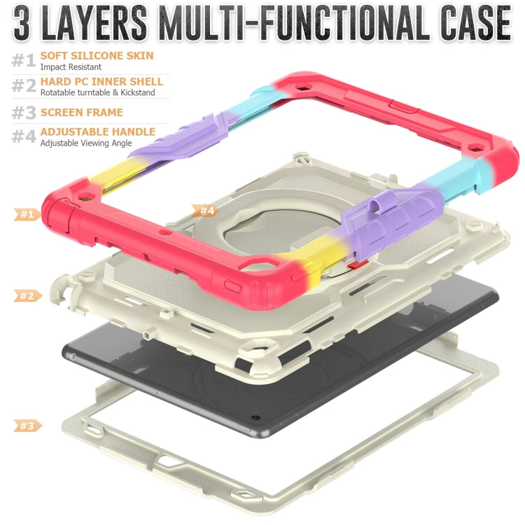 For iPad 10.2 2021 / 2020 / 2019 Bracelet Holder Silicone + PC Tablet Case