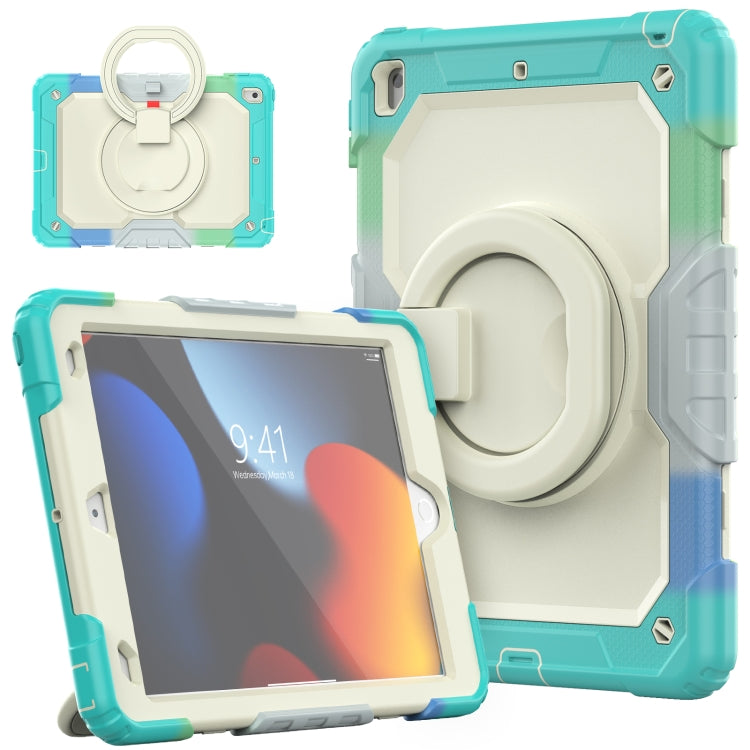 For iPad 10.2 2021 / 2020 / 2019 Bracelet Holder Silicone + PC Tablet Case