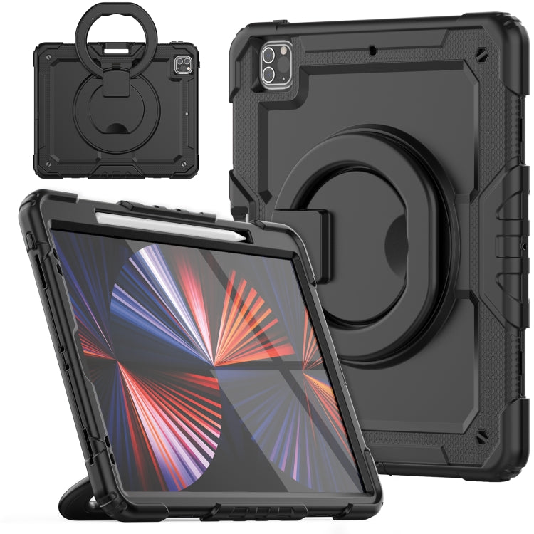 For iPad Pro 12.9 2021 Bracelet Holder Silicone + PC Tablet Case