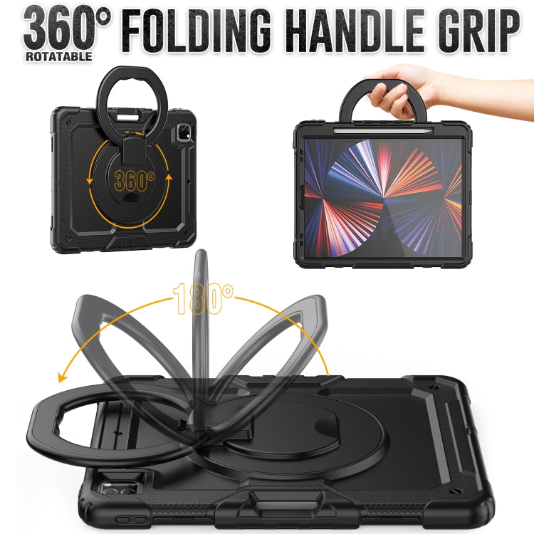 For iPad Pro 12.9 2021 Bracelet Holder Silicone + PC Tablet Case