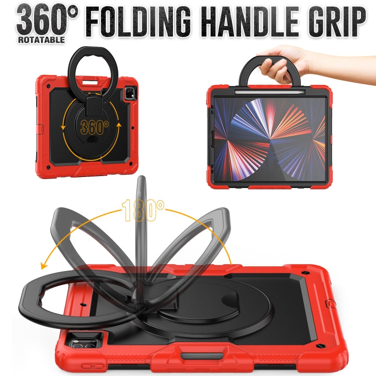 For iPad Pro 12.9 2021 Bracelet Holder Silicone + PC Tablet Case