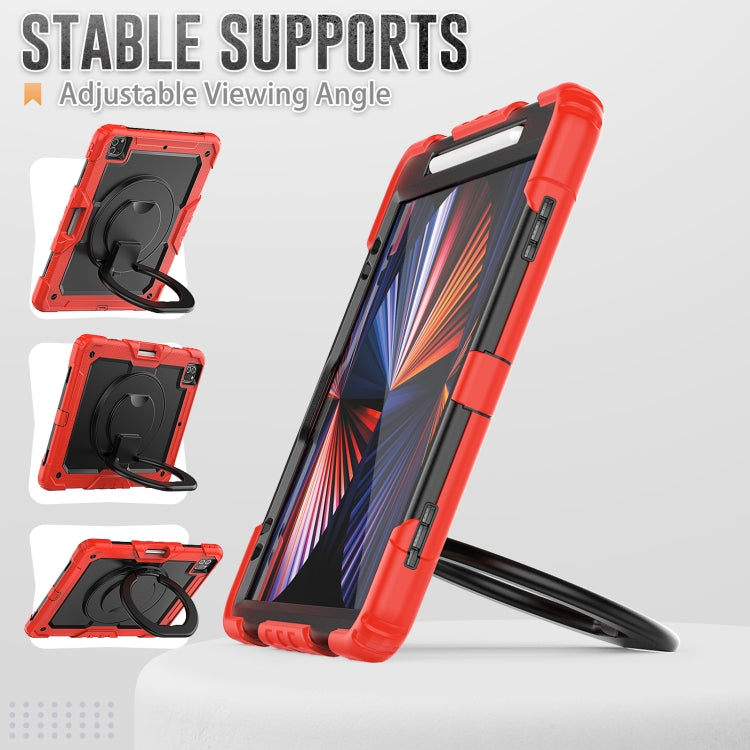 For iPad Pro 12.9 2021 Bracelet Holder Silicone + PC Tablet Case