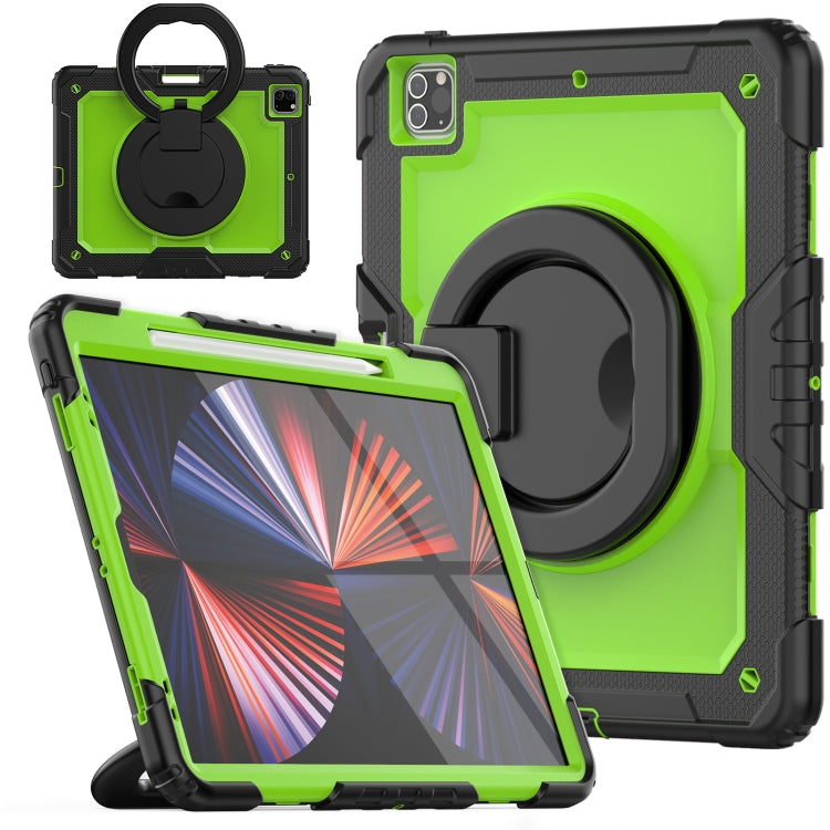 For iPad Pro 12.9 2021 Bracelet Holder Silicone + PC Tablet Case