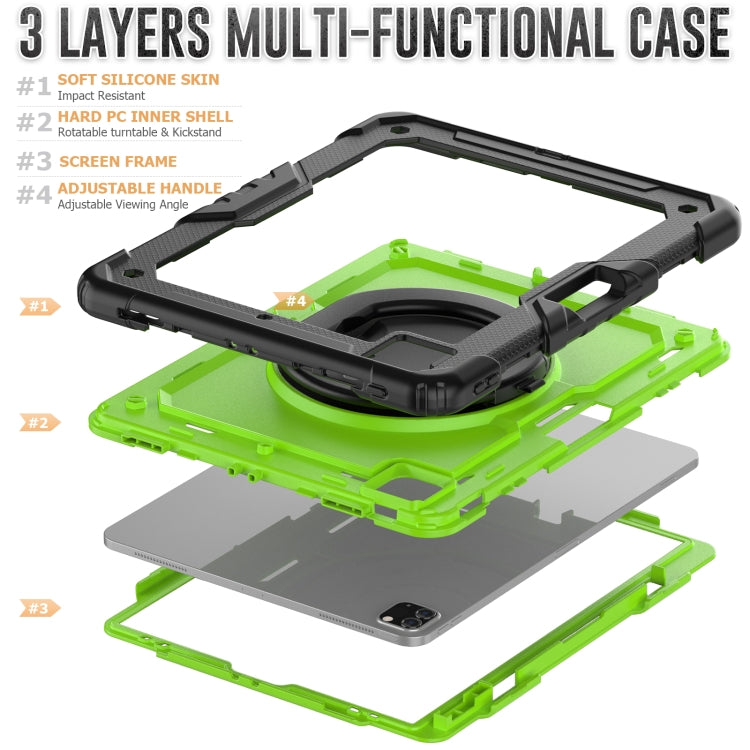 For iPad Pro 12.9 2021 Bracelet Holder Silicone + PC Tablet Case