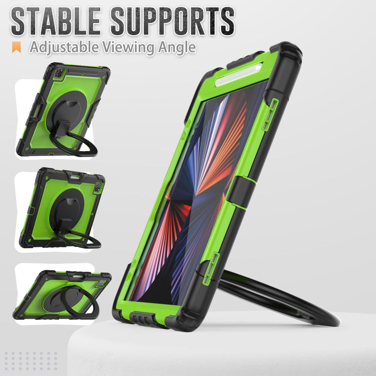 For iPad Pro 12.9 2021 Bracelet Holder Silicone + PC Tablet Case