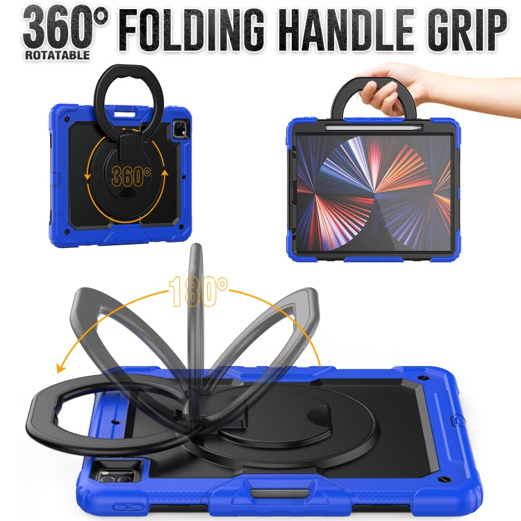 For iPad Pro 12.9 2021 Bracelet Holder Silicone + PC Tablet Case