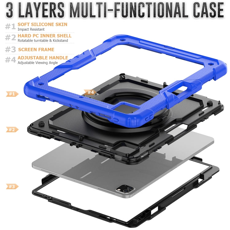 For iPad Pro 12.9 2021 Bracelet Holder Silicone + PC Tablet Case