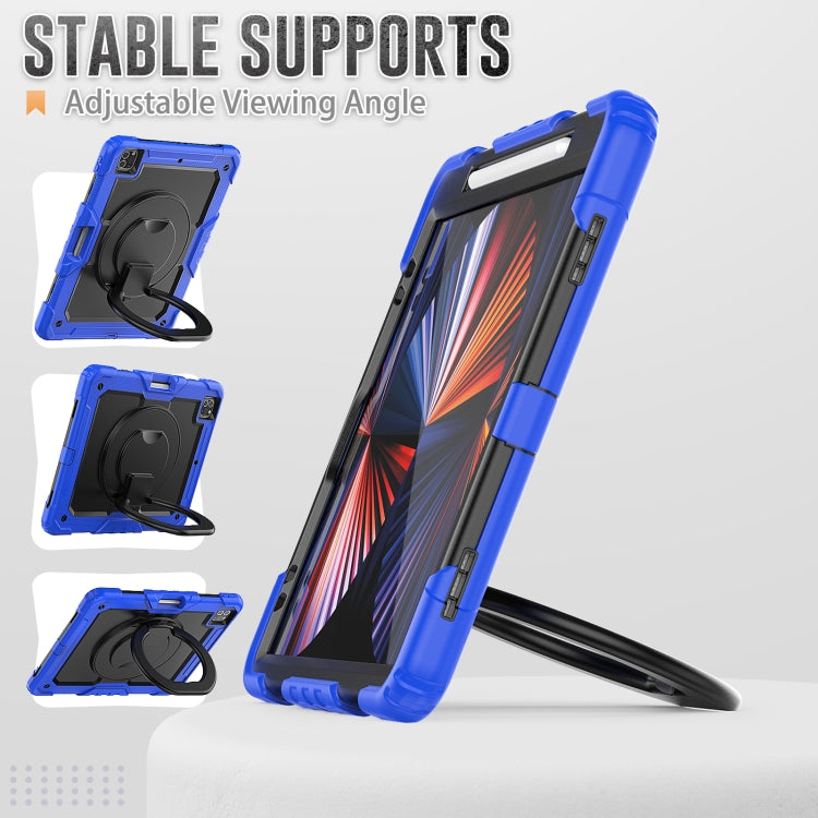 For iPad Pro 12.9 2021 Bracelet Holder Silicone + PC Tablet Case