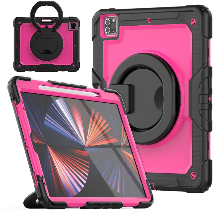 For iPad Pro 12.9 2021 Bracelet Holder Silicone + PC Tablet Case